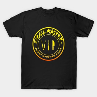 Grill Master VIP Sweet with the Heat color text T-Shirt